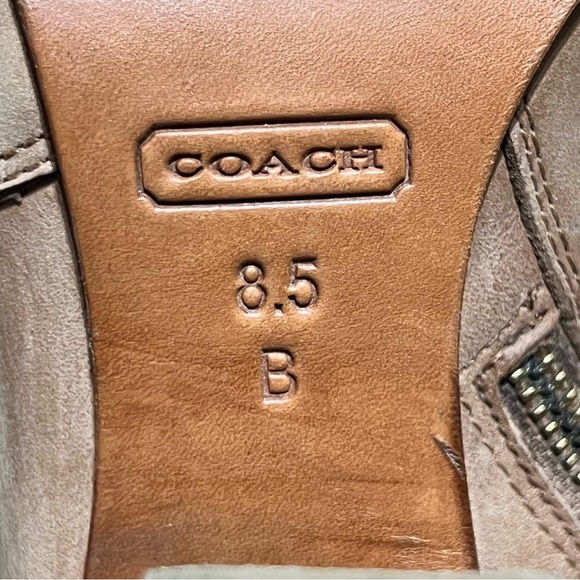 Coach Brown Leather Ankle Booties - Picture 8 of 8